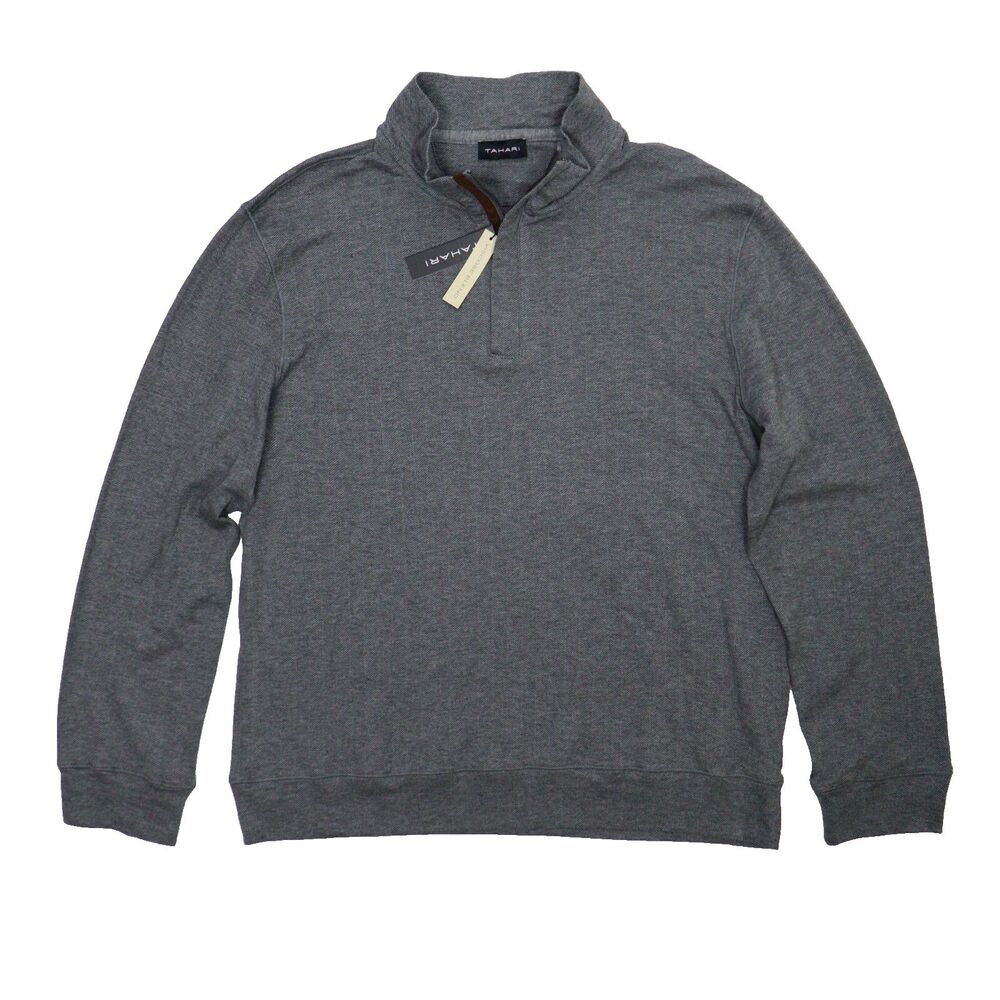 Tahari Womens 1/4 Zip Pullover Womens XL Viscose Blend Long Sleeve NWT MSRP $68